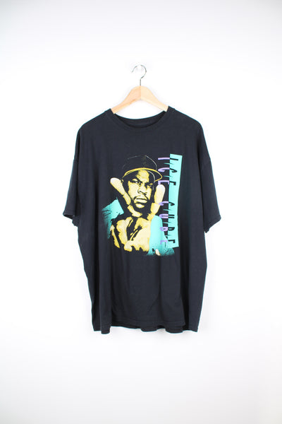 Ice Cube T-Shirt in a black colourway with a 90's style graphic design printed on the front. 