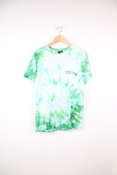 Stussy over dye/tie dye 'End Racism Now' t-shirt, features printed graphics on the front and back