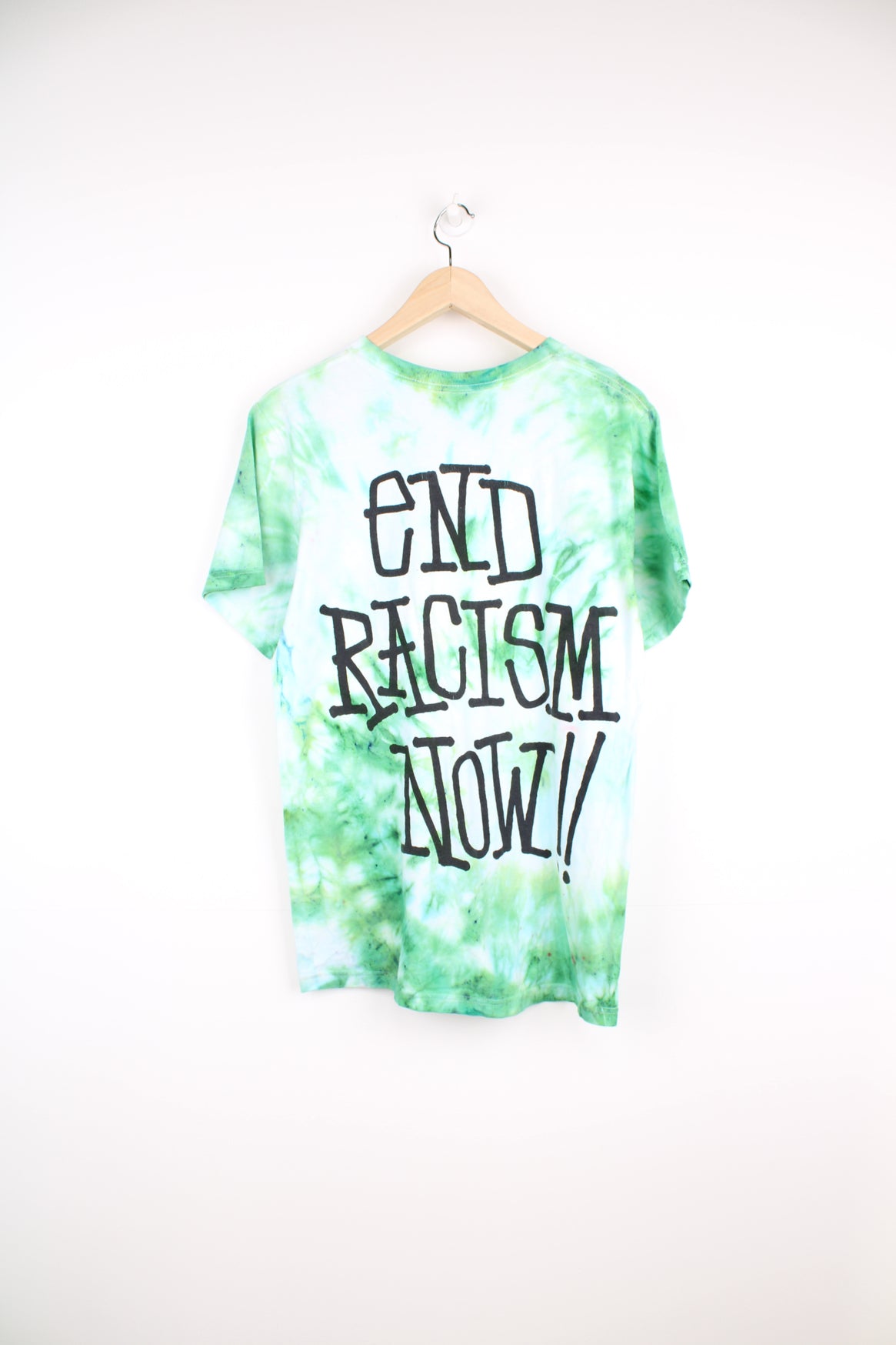 stop being racist tie dye shirt