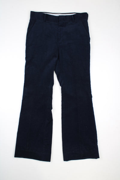 Vintage 1970's Levis Panatela navy blue cord trousers with flared legs. good condition  Size in Label:  No Size - Measures like a mens M (please see measurements below)