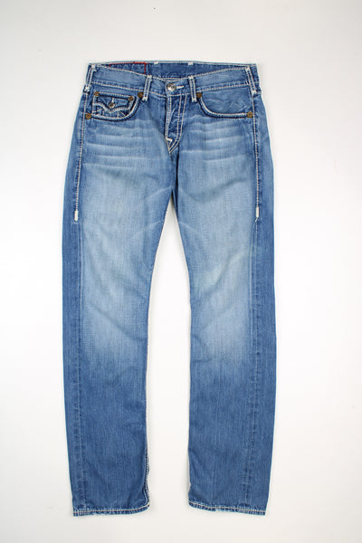 Vintage True Religion low rise skinny jeans with white contrast stitching. good condition  Size in Label:   31