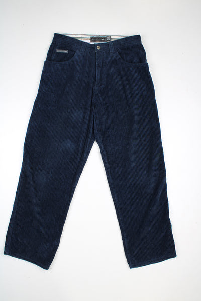 Quicksilver high waisted straight leg cord trousers.  good condition  Size in Label:  30 - Measures like a mens S