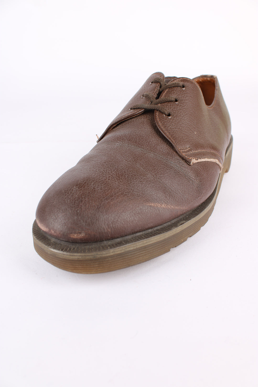 Vintage late 90's/early 00's Dr. Martens × Vegetarian Shoes collaboration style: VET 1484 brown lace up shoes, made in EnglandVintage late 90's/early 00's Dr. Martens × Vegetarian Shoes collaboration style: VET 1484 brown lace up shoes, made in England