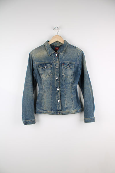 Y2K Miss Sixty "Brink" style button up stone wash denim jacket. Made from a stretchy denim for a fitted look. good condition  Size in label:  Women's S 