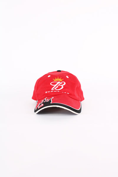 Budweiser Dale Earnhardt Jr. #8 baseball cap in red and black, by Winners Circle