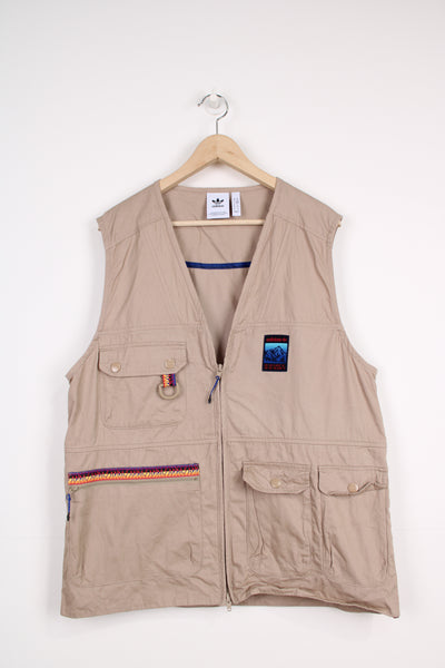 Adidas Originals oversized utility vest with embroidered logo on the chest