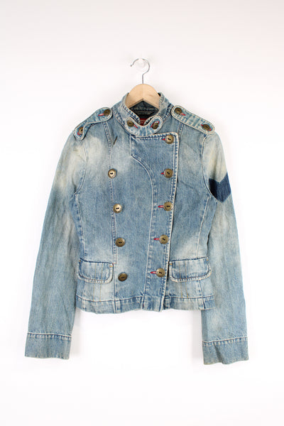 Vintage Y2K Miss Sixty denim shirt/ jacket. Made from stretch denim and buttons. good condition  Size in label:   Womens M