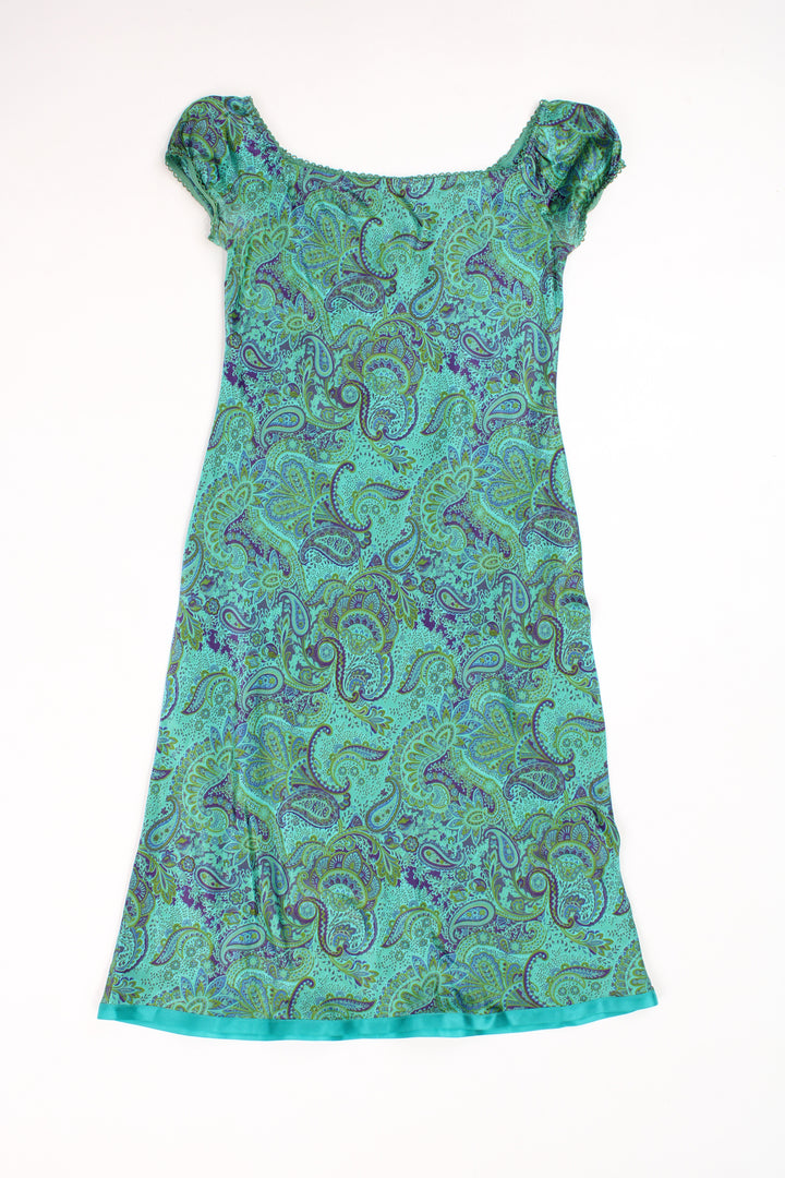 Y2K Paisley Midi Dress
