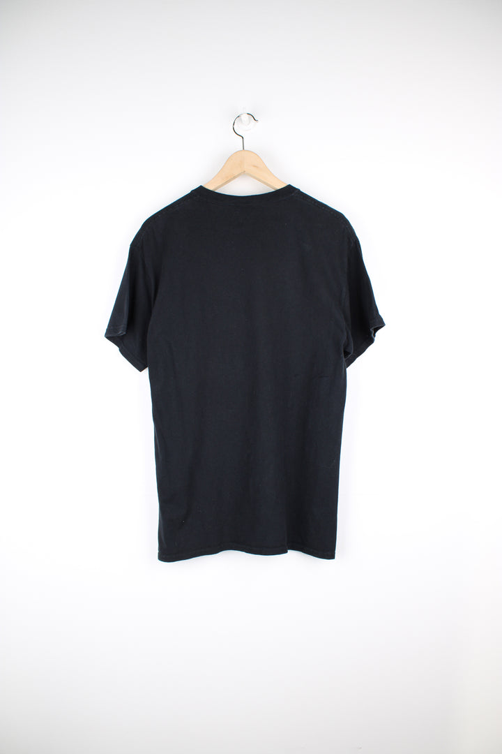 Thrasher X Venture black t-shirt with spell-out logo printed across the chest