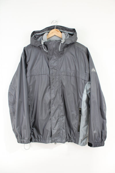 Nike Storm Fit ACG zip through grey outdoor jacket with zip in fleece gilet,  multiple pockets and hood