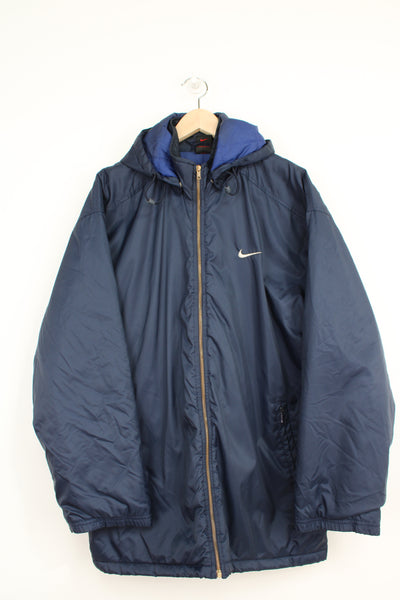 Navy blue sales nike coat