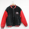 Georgia Bulldogs Leather Bomber Jacket (Size L)