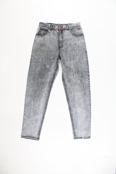 Puma Jeans in a grey denim colourway, multiple pockets, and has logo embroidered on the front.