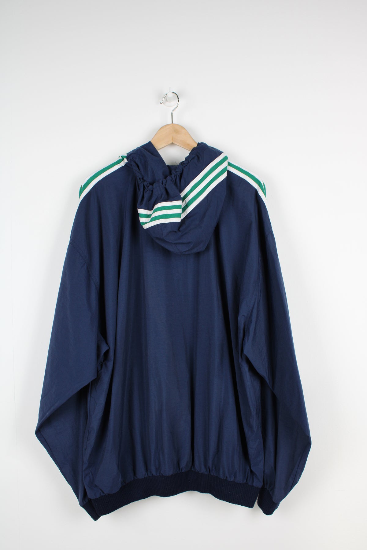Adidas blue and green windbreaker hotsell