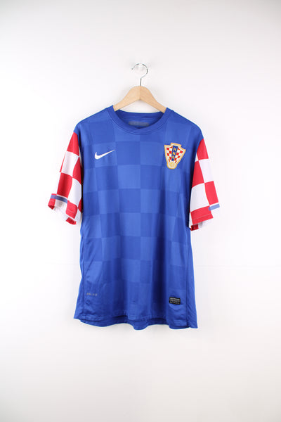 Croatia 2008-2010 away football shirt. Features embroidered Nike and Team badge on the front.  good condition - some cracking to togo on the back neck (see photo) Size in Label: Our Measurements: Mens L
