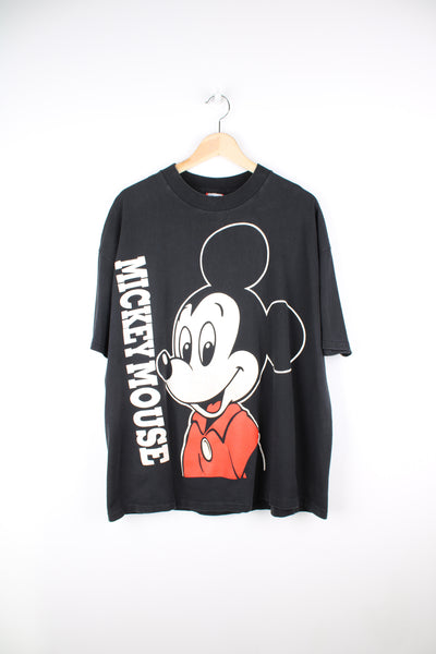 Vintage black Disney 1980's t-shirt with Micky Mouse print on the front and back. good condition - some discoloration to the Micky print (see photos) Size in Label: Mens XXXXL - Measures more like an XXXL 