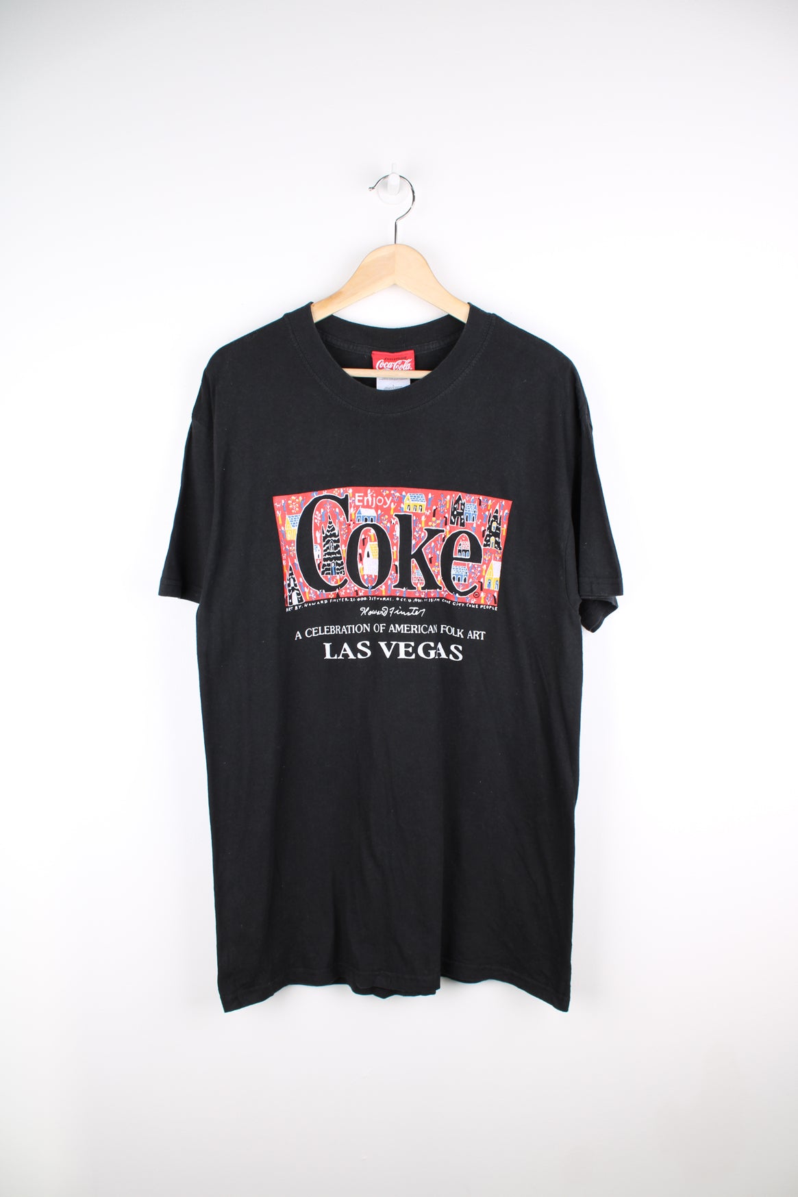 Coca-Cola T-shirt Donna A Maniche Corte, Corta, Nera Con Logo Retrò – Stile Vintage, Cotone Morbido