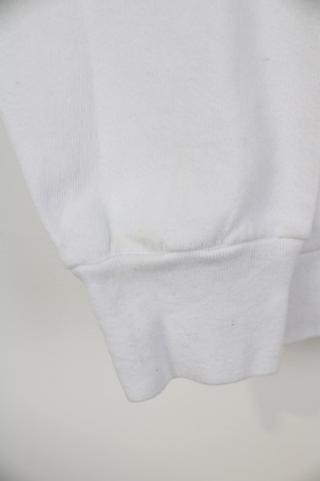 Vintage Dodgers Stadium, 30th Anniversary graphic sweatshirt in white. Made in the USA by Fruit of the Loom 