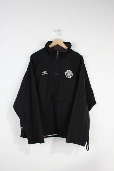 Umbro x Celtic football club 1/4 pull over jacket with embroidered badges on the chest