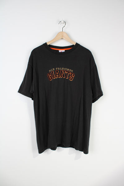 Vintage MLB San Francisco Giants black t-shirt by Majestic with embroidered spell-out details across the chest