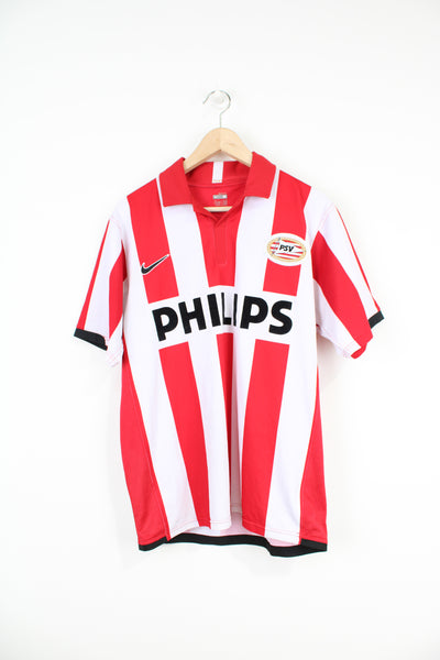 2006-08 PSV home football shirt by Nike, with embroidered badges and raised sponsors on the front