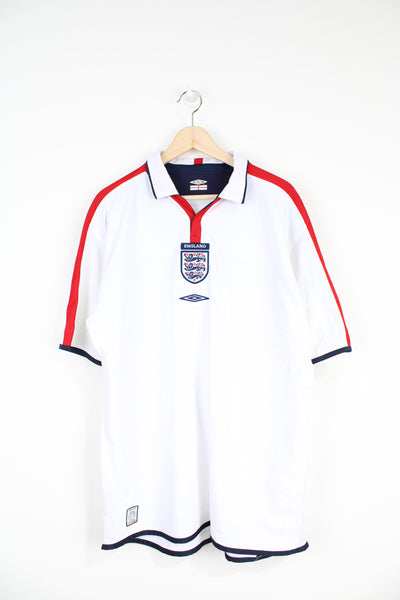 England 2003-05 reversible home football shirt by Umbro with embroidered badges