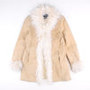 Y2K Leather Afghan Coat (Size S)