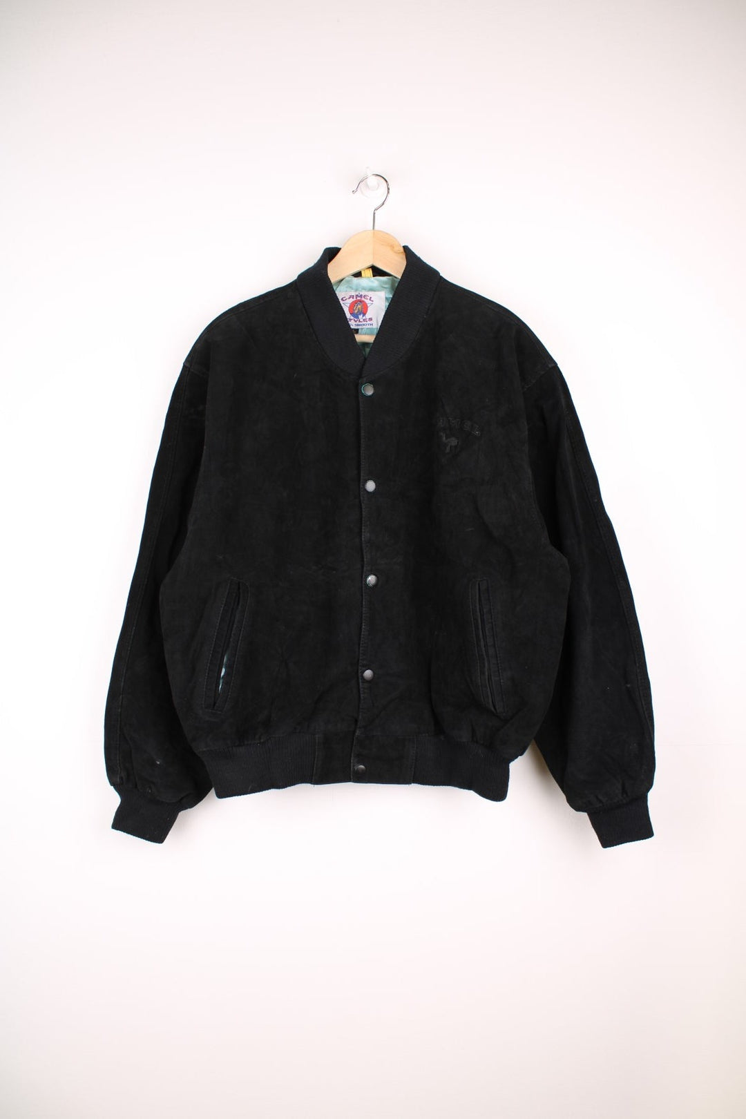 Vintage Camel Suede Bomber Jacket – VintageFolk 