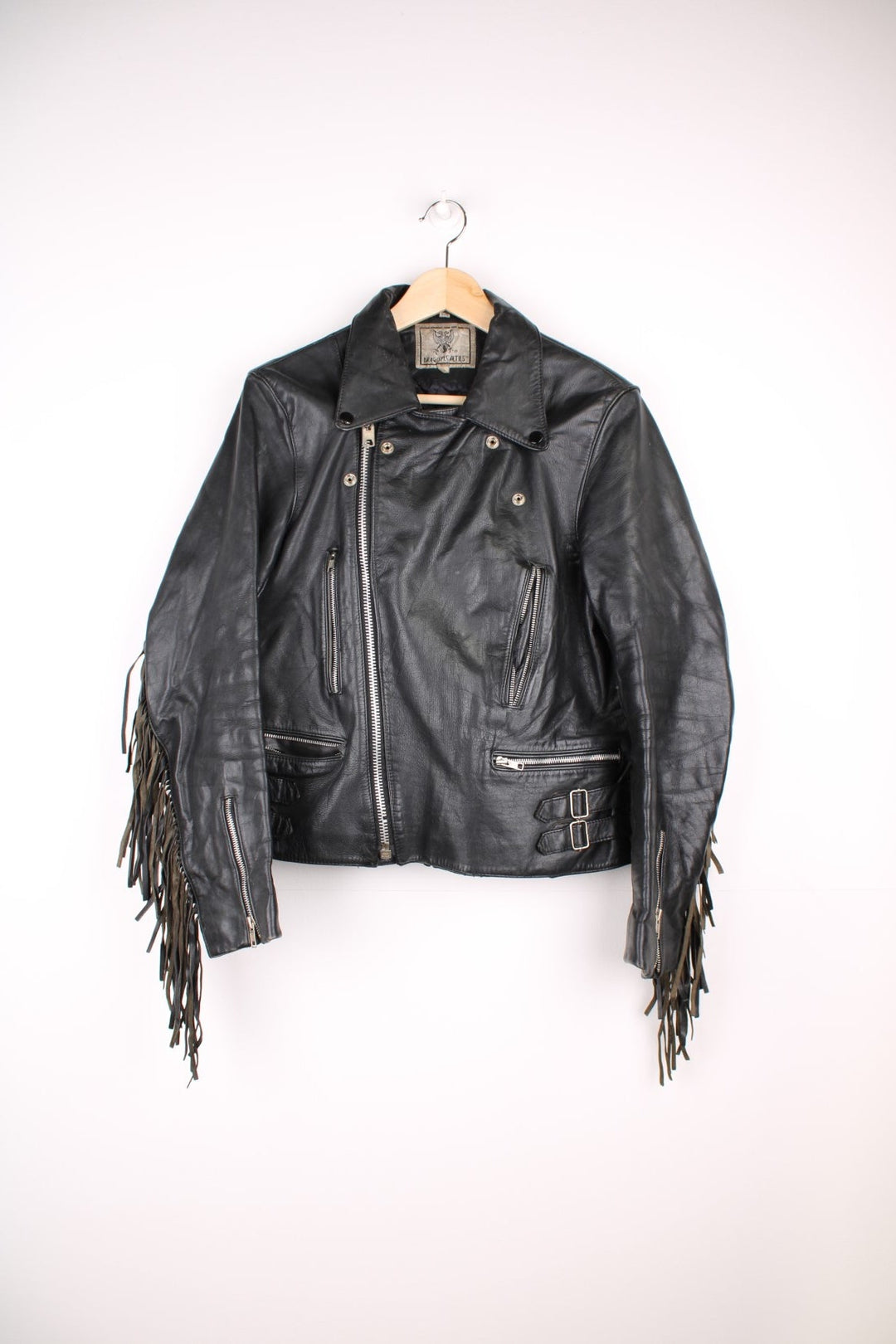 Vintage Fringed Motorcycle Jacket (Size XS) – VintageFolk