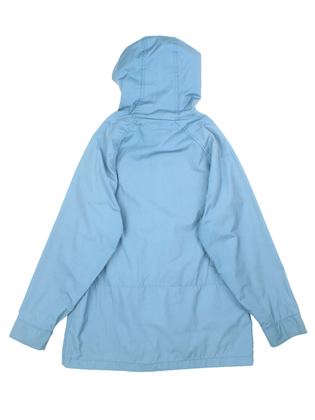 Vintage Woolrich Parka Jacket in a blue colourway. Zips up, hooded and has multiple pockets.
