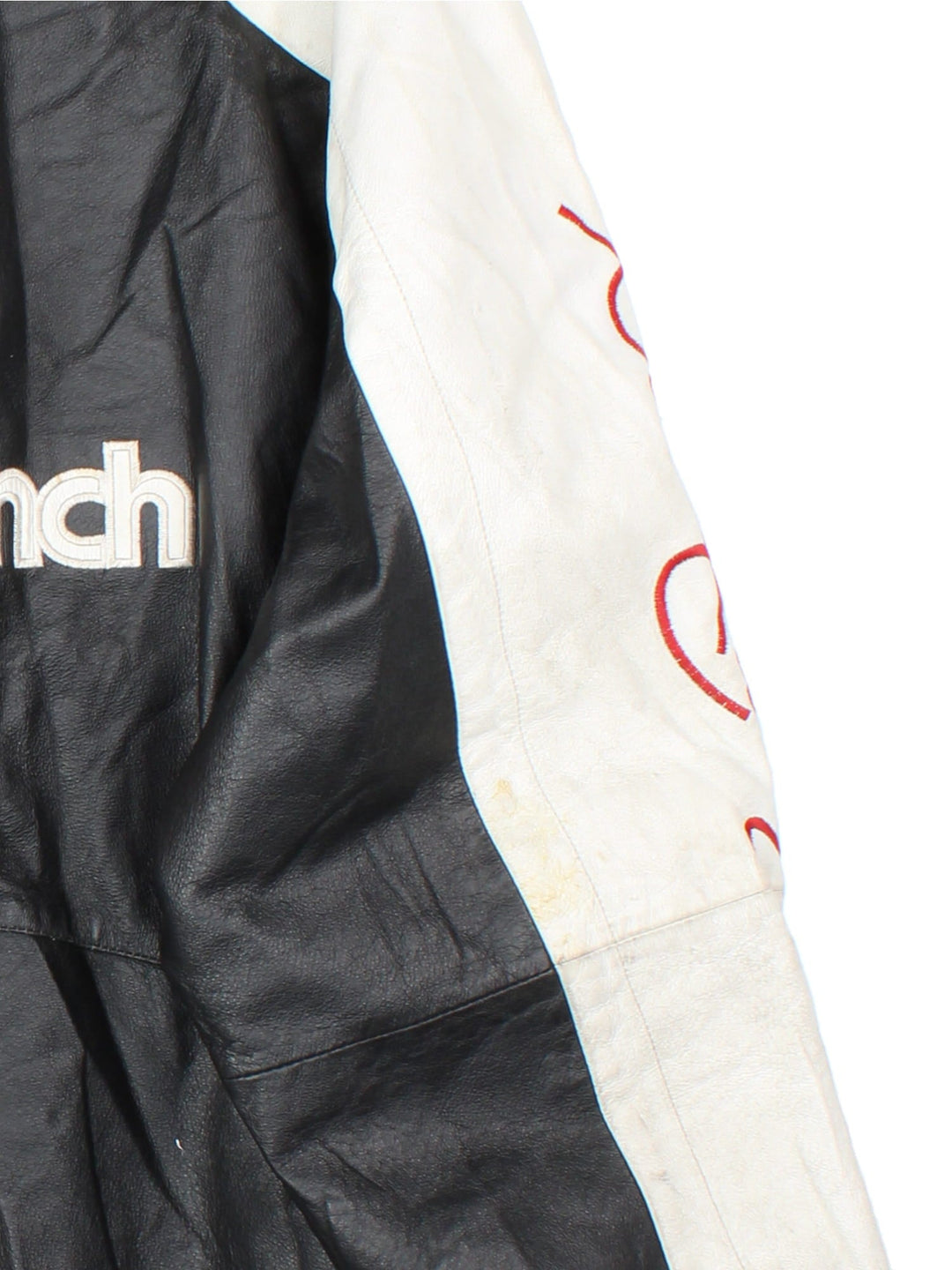 Vintage Nascar Dale Earnhardt Jr Winston Cup Series Jacket in a black and white colourway. Zips up and has multiple pockets, and the logos and sponsors embroidered all over.