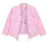 80's Fringed Leather Jacket (Size XS)