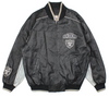 90's NFL Oakland Raiders Leather Bomber Jacket