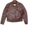 70's Leather Bomber Jacket (Size XS)