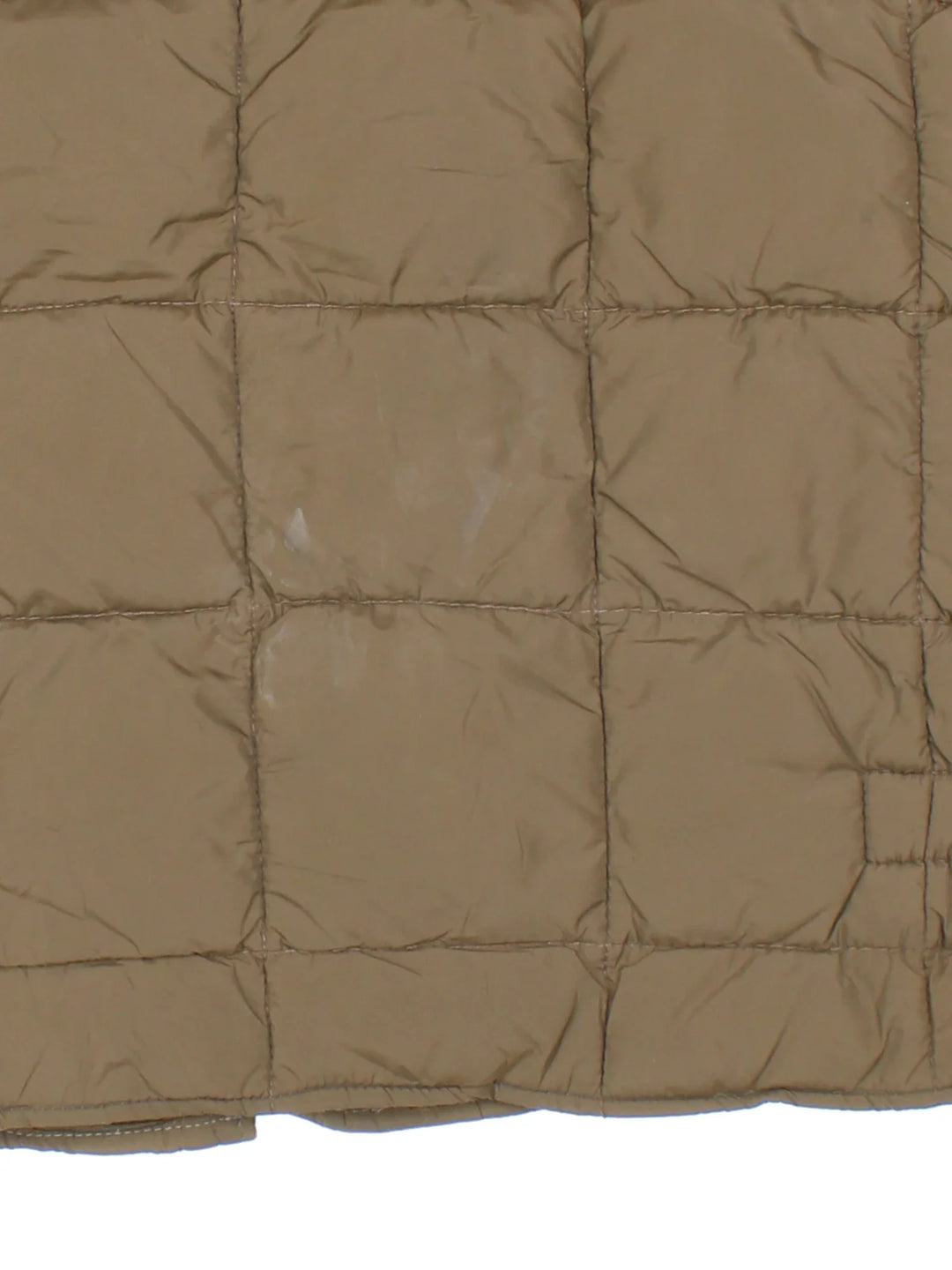 Vintage 80's Walls Puffer Gilet in a brown colourway. Zips up and has side pockets, insulated lining and has contrast stitching.