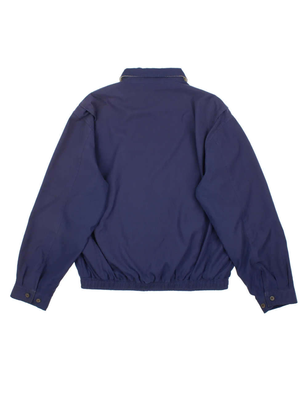 Vintage Ralph Lauren Harrington Golf Jacket in a blue colourway. Full zip up and has side pockets, large collar and small classic logo on the front.