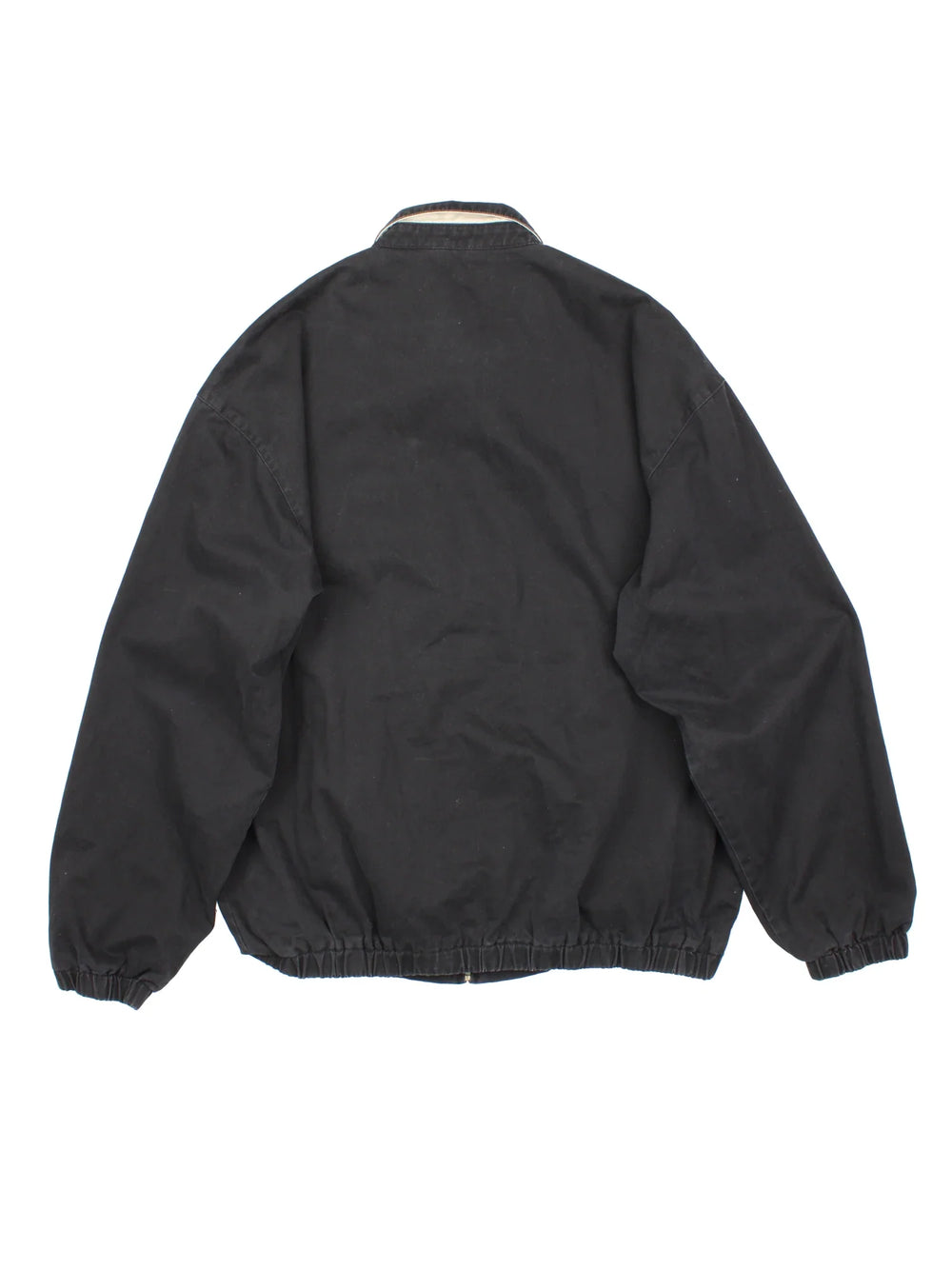 Vintage Ralph Lauren Harrington Golf Jacket in a black colourway. Full zip up and has side pockets, large collar and small classic logo on the front.
