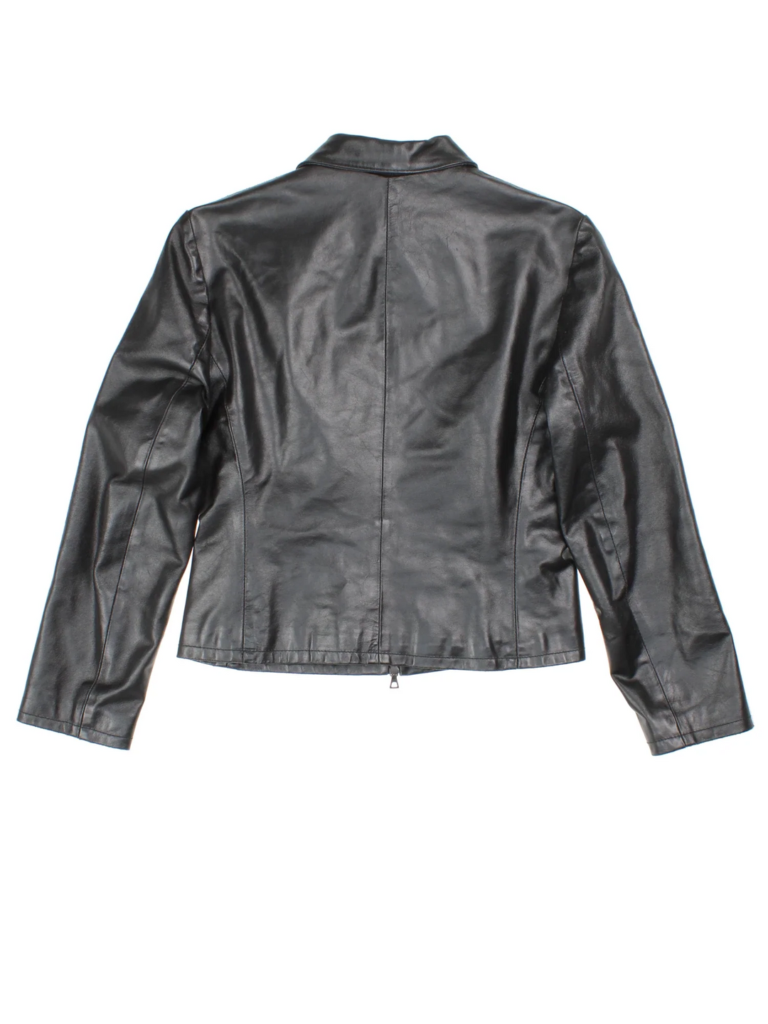 archive leather jacket 短丈 90s y2k 90s Retro Leather Jacket, Y2K Racer Leather Jacket