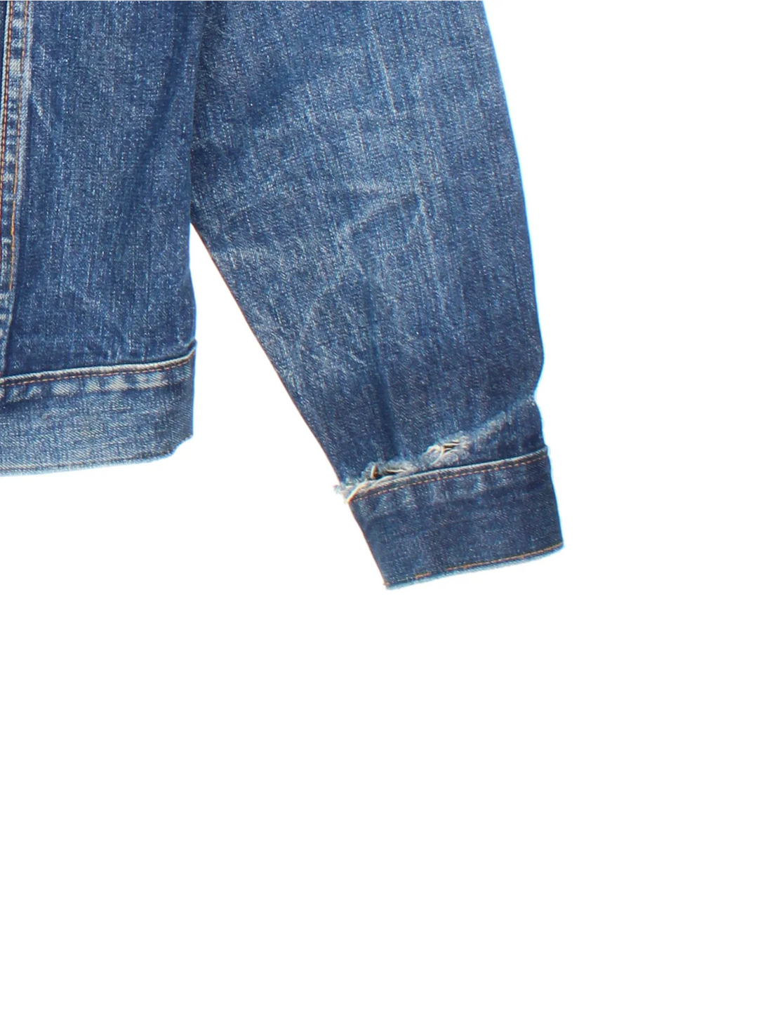 Vintage Levi Strauss Denim Jacket in a blue colourway. Buttons up and has double chest pockets, and the logo tab embroidered on the front.