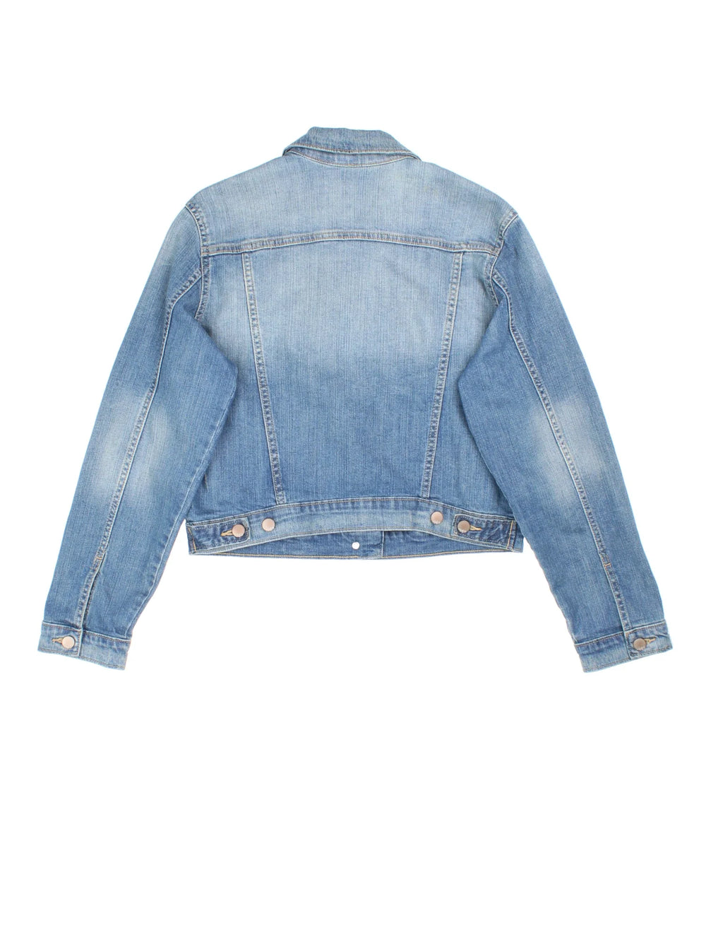 Y2K GAP Denim Jacket in a blue colourway. Buttons up and has double chest pockets.