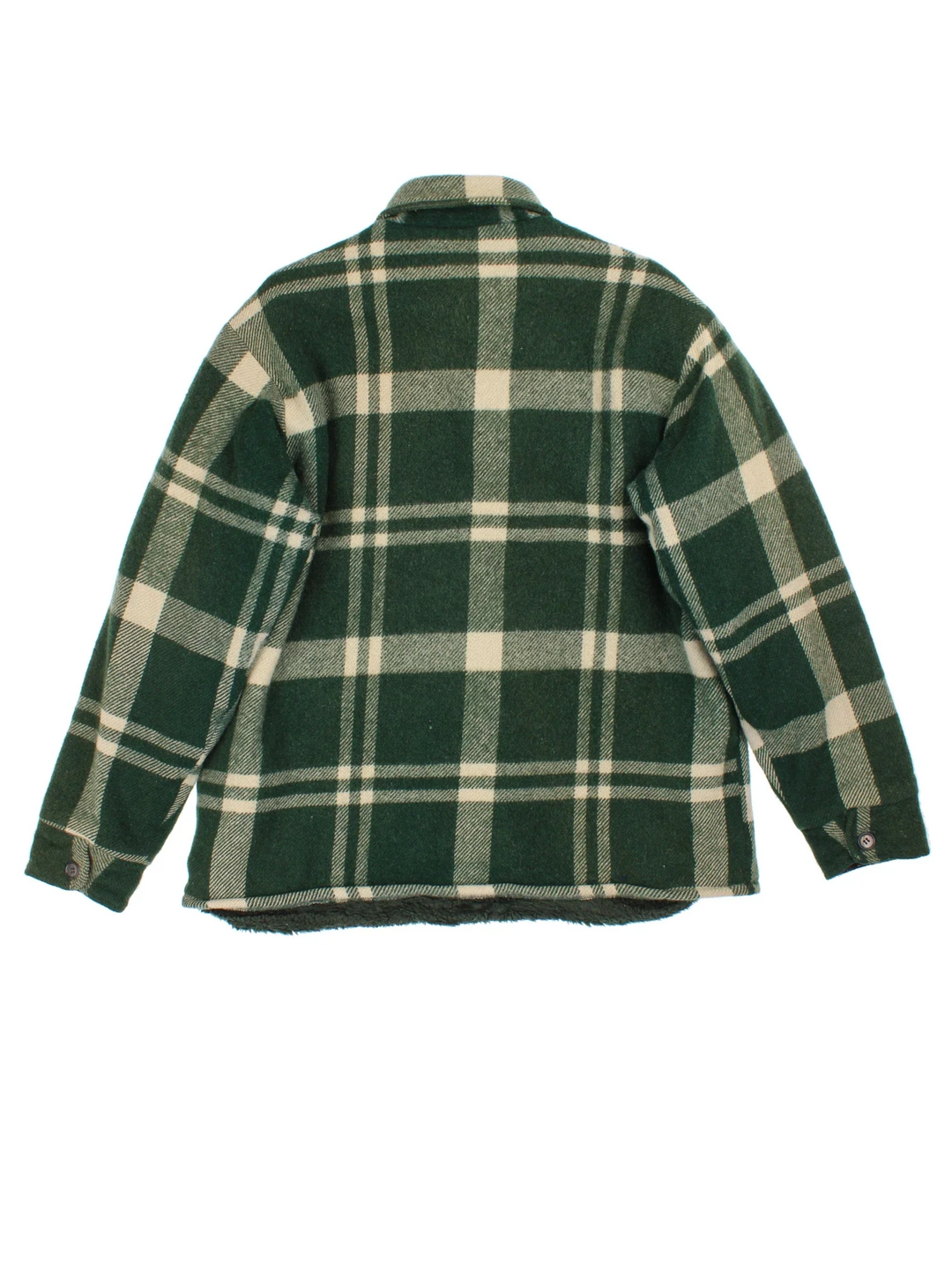 Woolrich CPO Jacket in a green colourway. Button fastening, with front pockets and fleece lining.