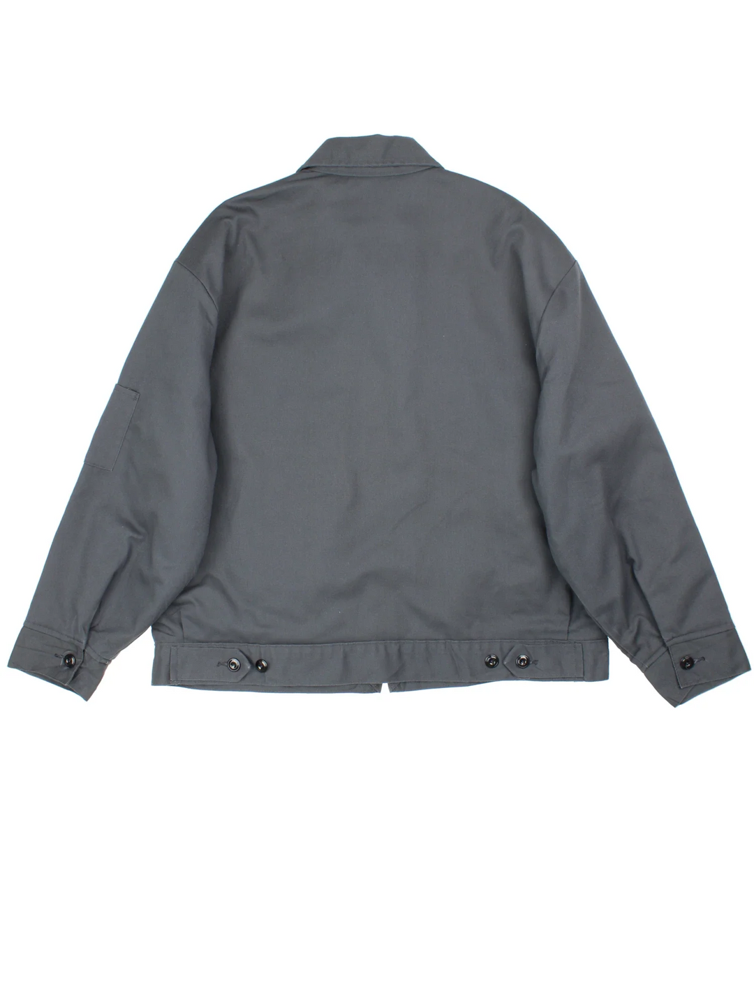 Dickies Eisenhower Jacket in a grey colourway. Zip up closure, has side pockets, and insulated with a quilted lining.