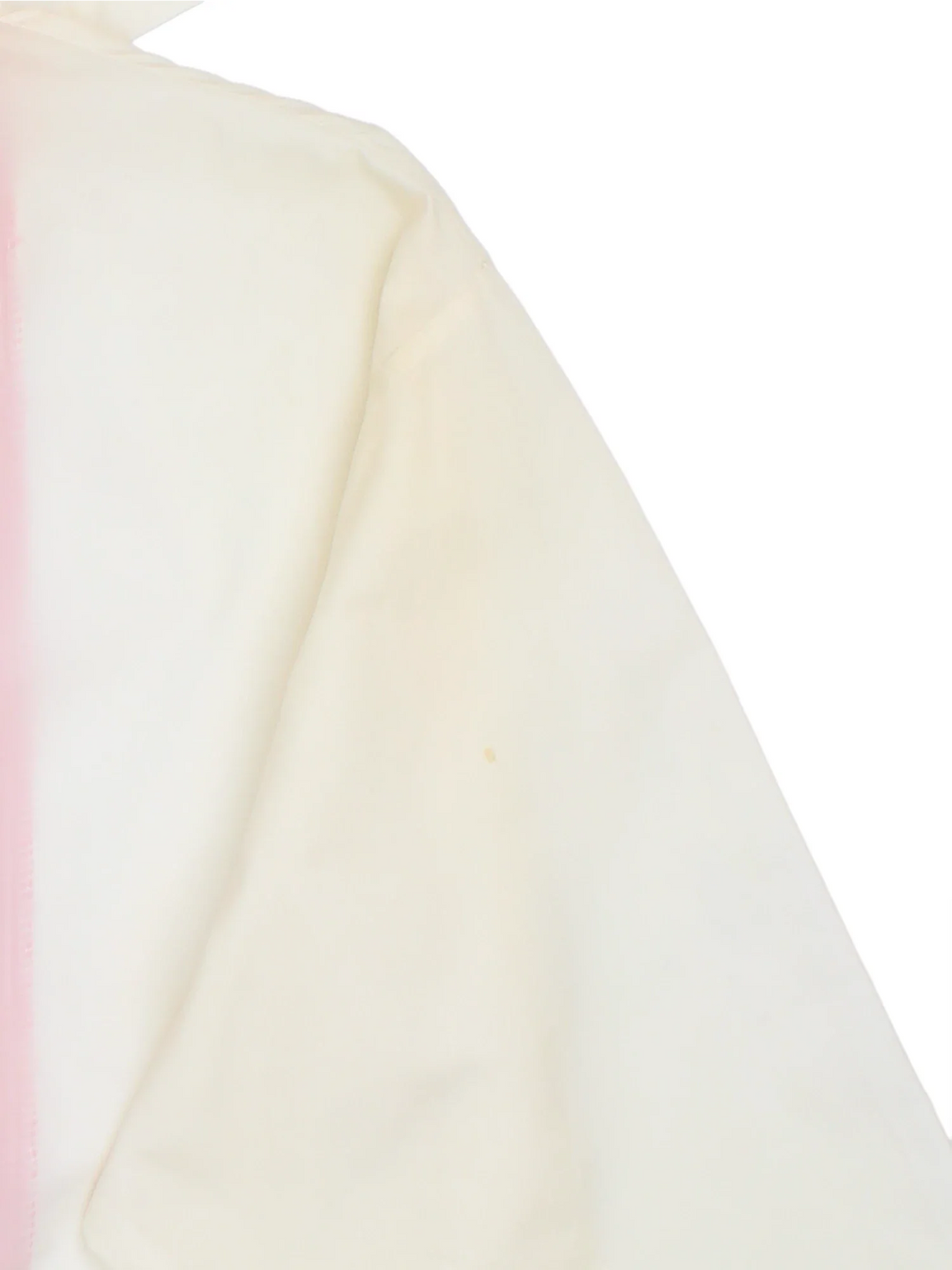 Vintage 1980 USA Team Olympics Nylon Jacket Jacket in a white colourway with a red and black stripe going down the front. Zips up and has side pockets, hooded and the USA Team logo embroidered on the front.