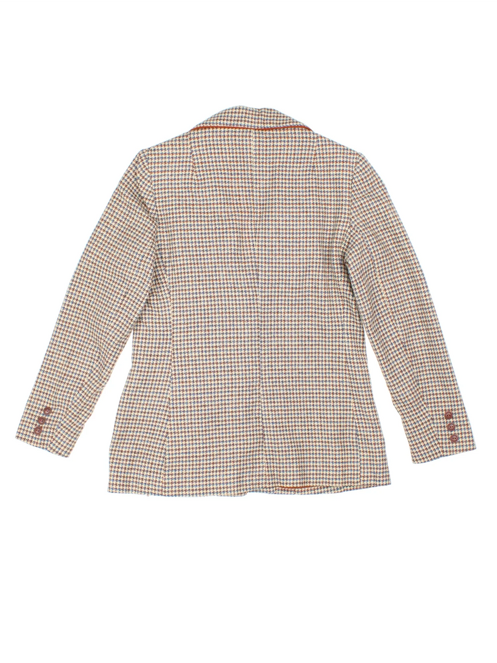 Vintage 1970's Brownestone Studio Wool Blazer in a brown colourway. Buttons up and has front patch pockets, fully lined.