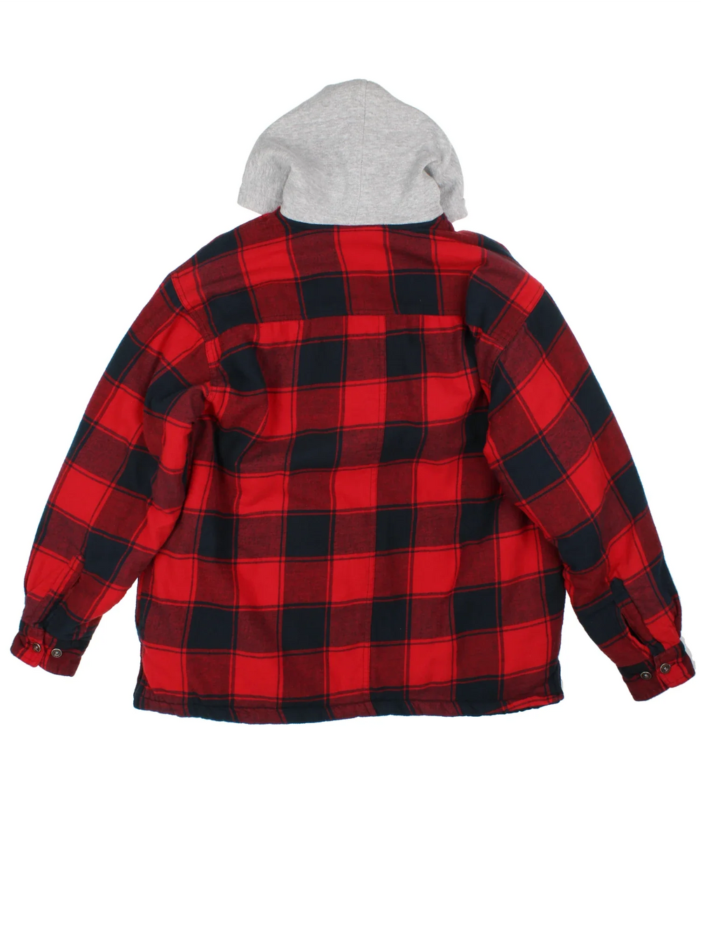 Dickies Hooded Jacket in a red/black colourway. Hooded with zip up fastening, side pockets and quilted lined.
