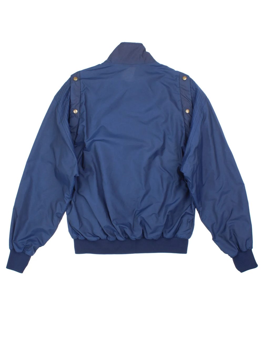 Vintage 80's Head Jacket/Gilet in a blue colourway. Zips up and has side pockets, elasticated collar/cuffs, button popper removable sleeve and embroidered branding on the front.