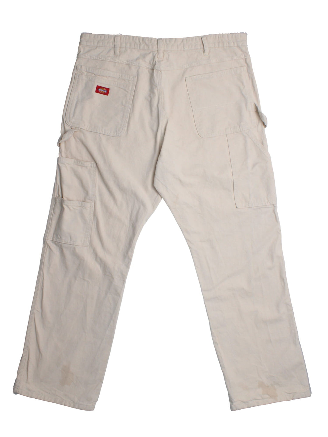Dickies Carprenter Jeans in white colourway with multiple pockets and embroidered logo on back.