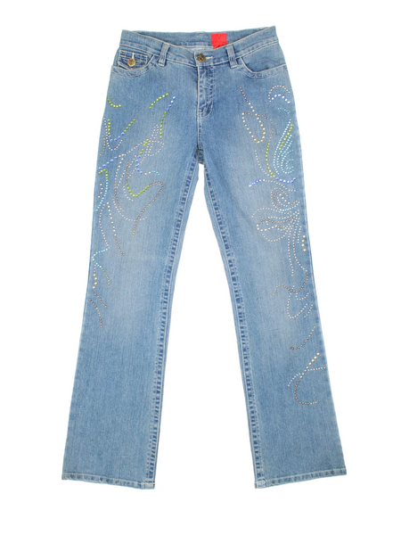00s D.I.A. clash flare denim glitter y2k grunge y2k rhinestone