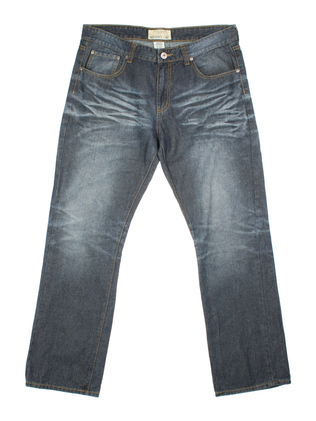 Y2K Ecko Jeans in blue colourway. Multiple pockets and embroidered branding detail on the back.