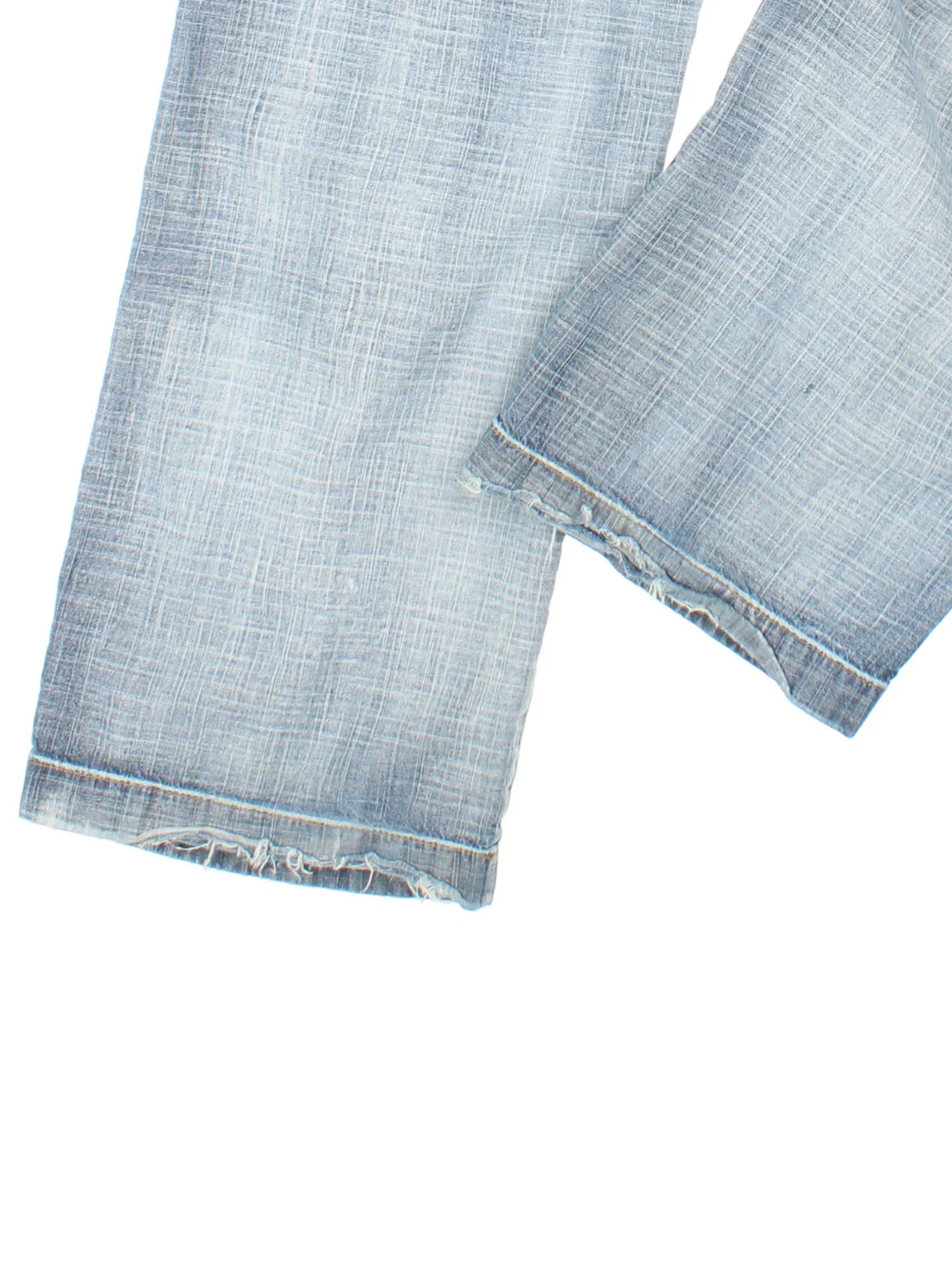 Y2K Cargo Jeans in blue colourway, with multiple pockets and contrast stitching.